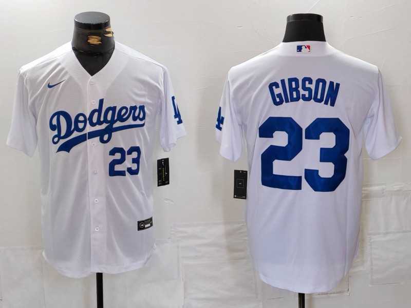 Men's Los Angeles Dodgers #23 Kirk Gibson Number White Cool Base Stitched Jerseys,We sell and wholesale Men's Los Angeles Dodgers #23 Kirk Gibson Number White Cool Base Stitched Jerseys on line form chian!
